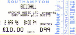 Southampton Ticket 1996